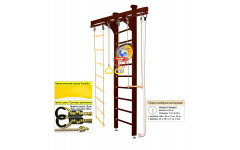 Шведская стенка Kampfer Wooden Ladder Ceiling Basketball Shield (№5 Шоколадный Стандарт)