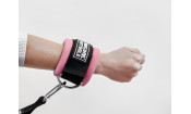 Ремень для тренировки мышц рук регулируемый розовый (D-кольцо)